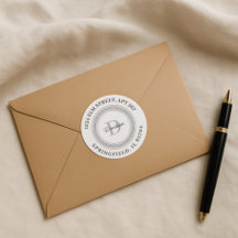 Personalizado Limpiar nombre monogramado Dirección