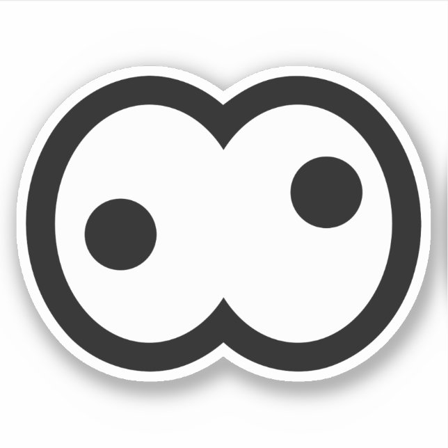 Pegatina Personalizado loco Eyeball Vinyl (Anverso)