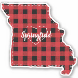 Pegatina Personalizado Missouri Hometown, Navidades de teat
