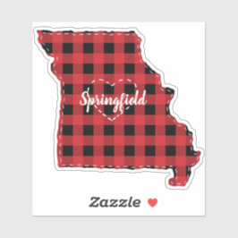 Pegatina Personalizado Missouri Hometown, Navidades de teat
