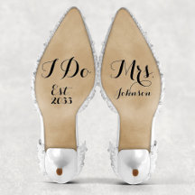 Personalizado moderna Sra. Yo Sí Novia Boda Zapato