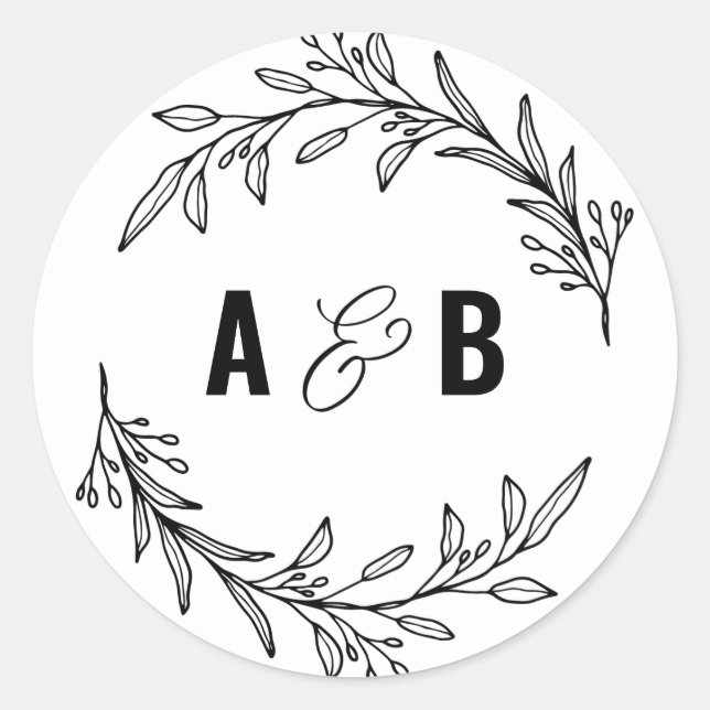 pegatina personalizado MONOGRAM (Anverso)