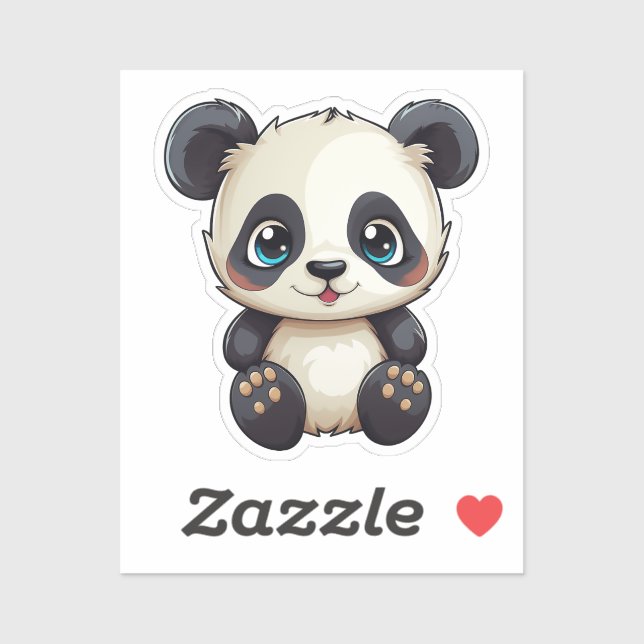Pegatina Personalizado panda (Hoja)
