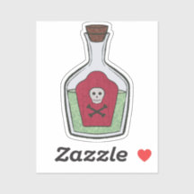 Personalizado-Pegatina de vinilo tónico de bruja