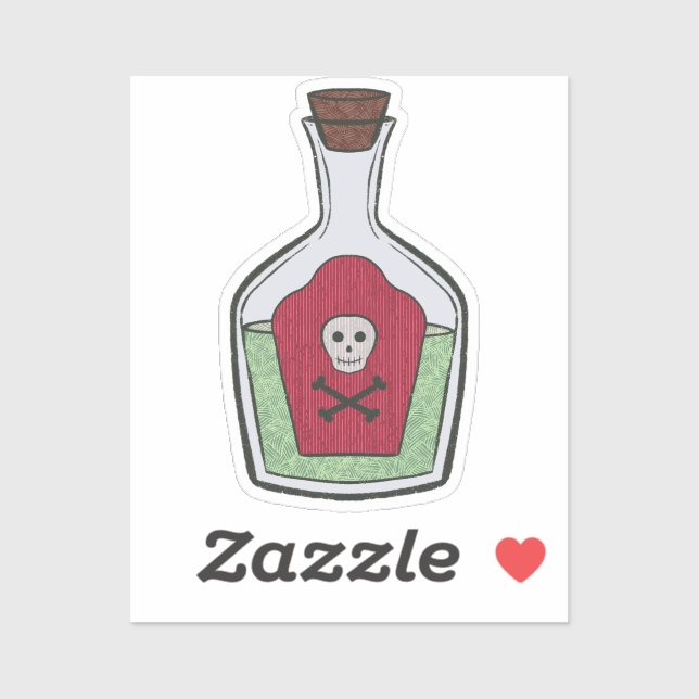 Pegatina Personalizado-Pegatina de vinilo tónico de bruja (Hoja)