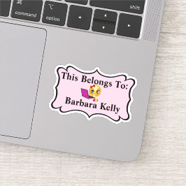 Pegatina Personalizado Pertenece A