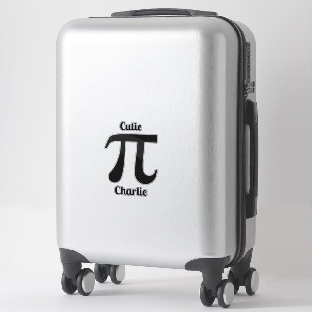 Pegatina Personalizado Pi / Cutie Pi (Maleta)