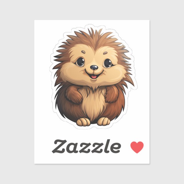 Pegatina Personalizado porcupine (Hoja)