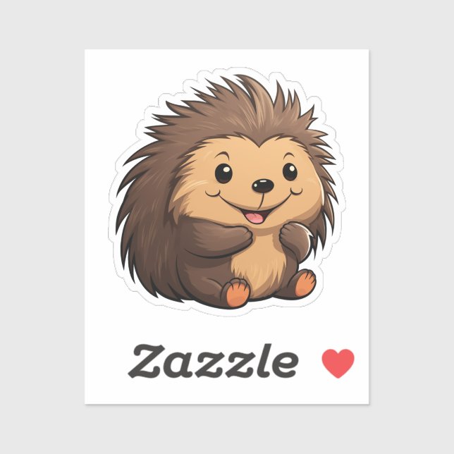 Pegatina Personalizado porcupine (Hoja)