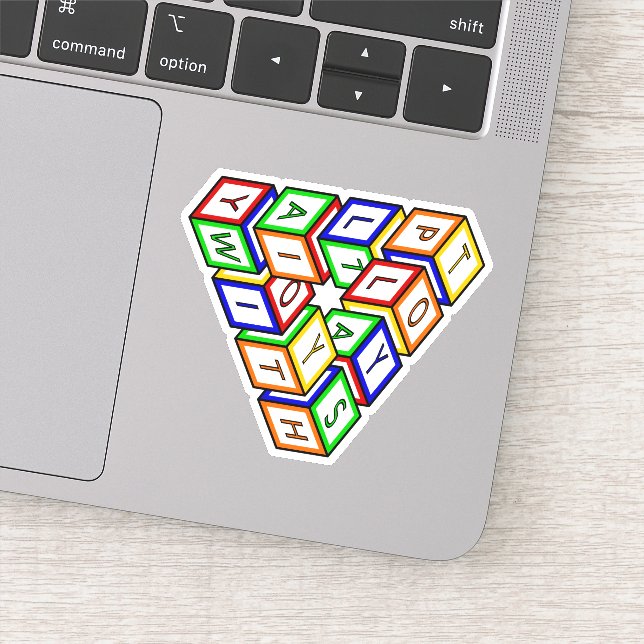 Pegatina Personalizado Rojo Azul Amarillo Verde Juguete blo (Detalle)