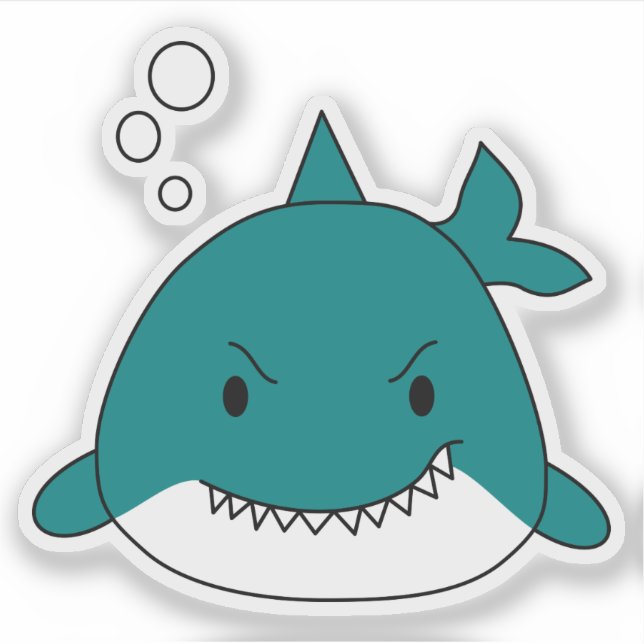 Pegatina Personalizado Shark (Anverso)