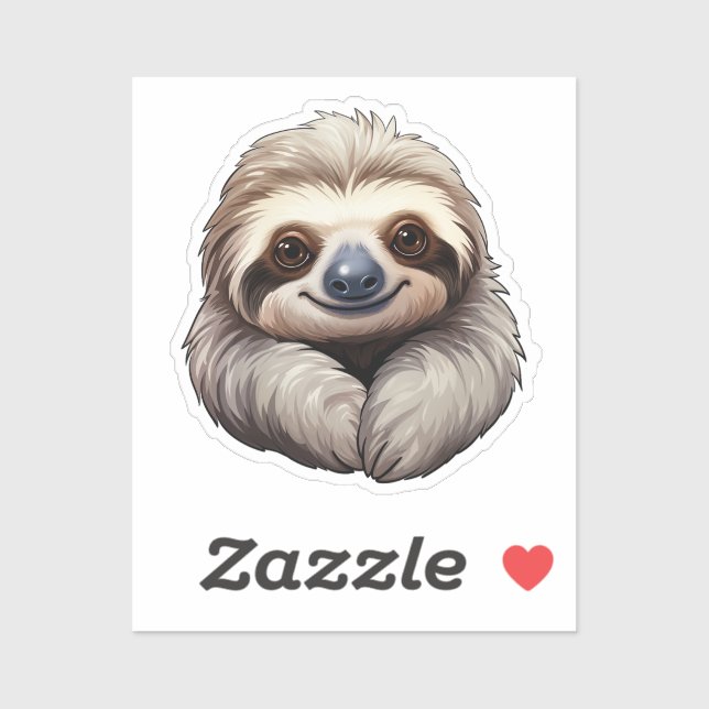 Pegatina Personalizado sloth (Hoja)