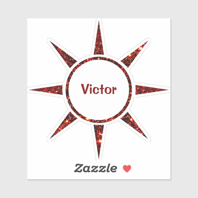 Pegatina Personalizado Social Man (Hoja)