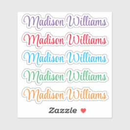 Pegatina Personalizado su nombre