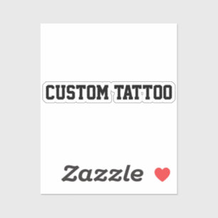 Pegatina Personalizado Tatuaje Temporal Tus Palabras Fiesta