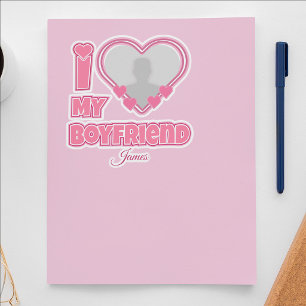 Pegatina Personalizado Te Amo Mi Novio – Agregar Foto y Nom