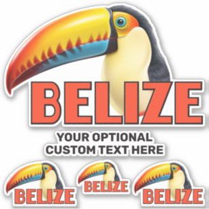 Pegatina Personalizado Texto BELICE Toucan