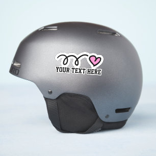 Pegatina Personalizado texto personalizado lindo corazón ro