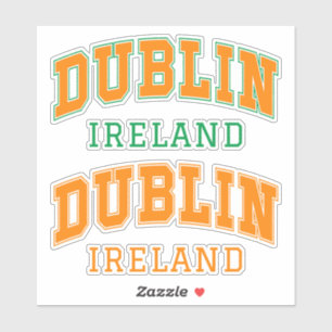 Pegatina Personalizado Textos Dublín Irlanda