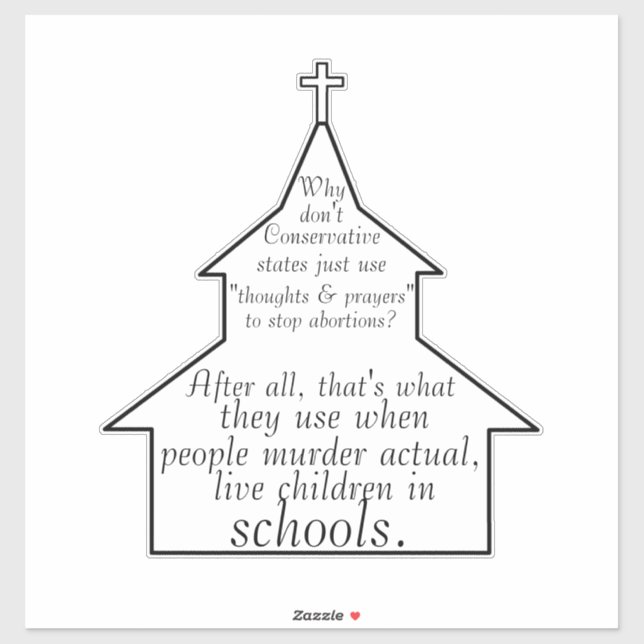 Pegatina Personalizado usa "Pensamientos y oraciones" para  (Hoja)