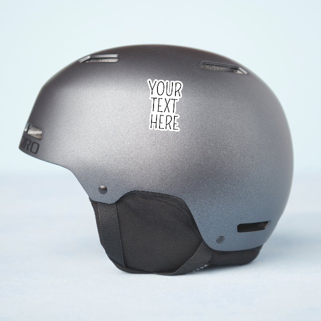 Pegatina Personalizados de texto favoritos de comillas pers (Lado del casco)
