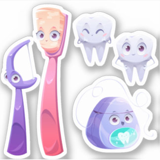 Pegatina Personalizados Dentistas de Higiene Dental