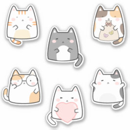 Pegatina Personalizados Kitties