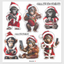 Personalizados Navidades Monkey Primate Ape Funny 