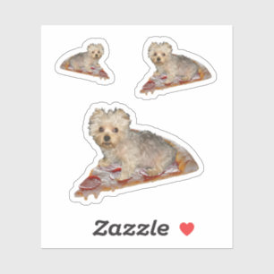Pegatina ¡Personalízalo! Mascota de pizza voladora