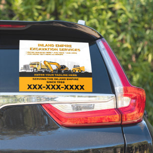 Pegatina Personalizar Excavation General Contractor Constru