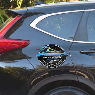 Pegatina Personalizar lavado de coche móvil Detallado Negoc