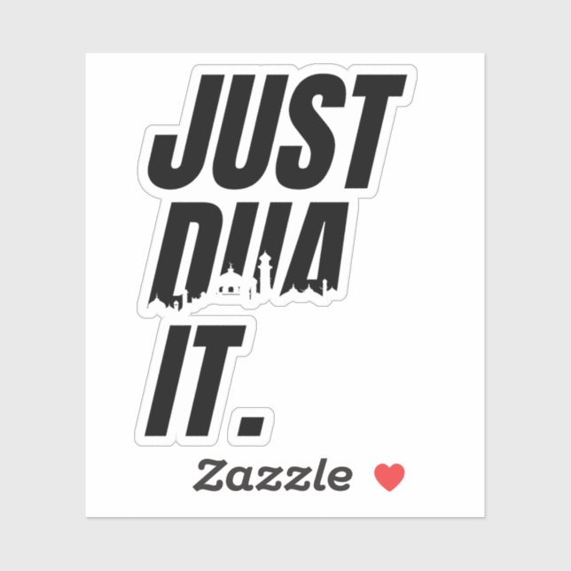 Pegatina Personalizar: Solamente Dua It Islamic Prayer Rua  (Hoja)