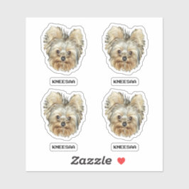 Pegatina Personalize It! Multi-Pet Head Photo & Name