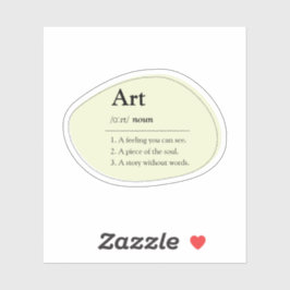 Pegatina Personalized Art Dictionary Definition Sticker