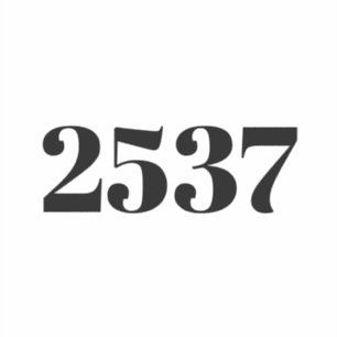 Pegatina Personalized black custom number Street Address