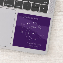 Pegatina Personalized Celestial Moon & Stars Laptop Sticker