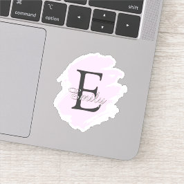 Pegatina Personalized Dusty Rose Monogrammed Stickers