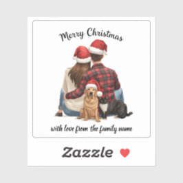Pegatina Personalized Family Christmas 2025