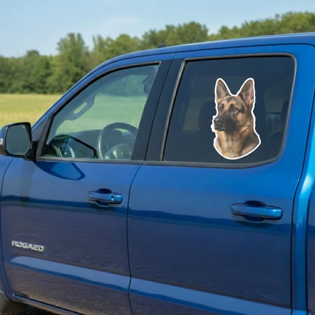 Pegatina Personalized Pet Photo Car Window Sticker (Your Protector's Face, On Your Ride.)