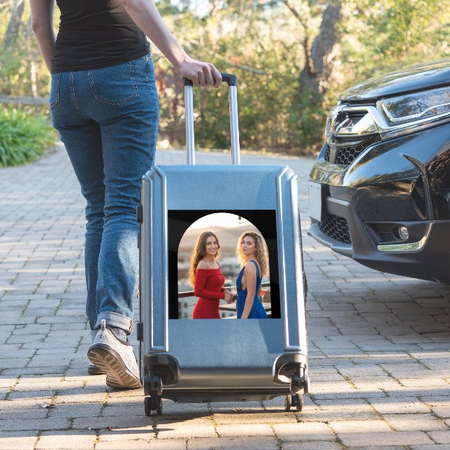 Pegatina Personalized Photo Custom-Cut Vinyl Name Sticker (Maleta Insitu)