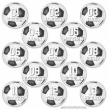 personalized soccer stickers for 13 boys girls