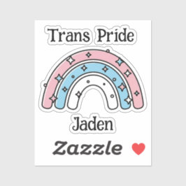 Pegatina Personalized Transgender Rainbow | LGBTQIA+ 