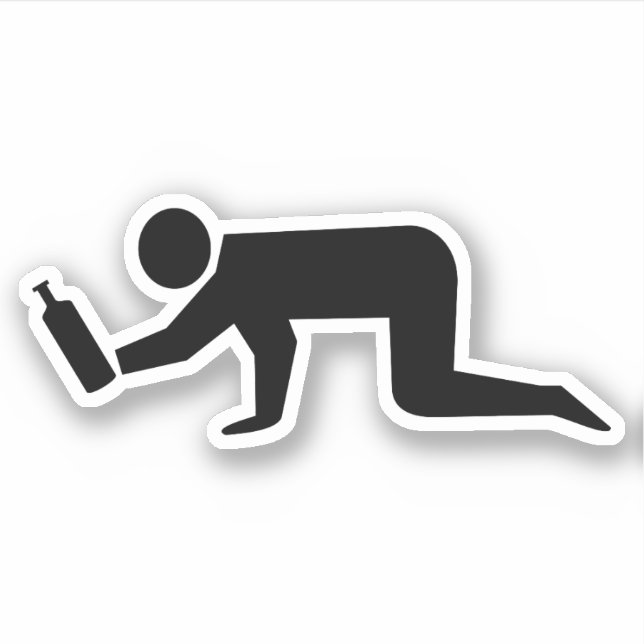 Pegatina Personas borrachas (Anverso)