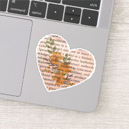 Pegatina Perspectiva cultural Forma de corazón frío Letra