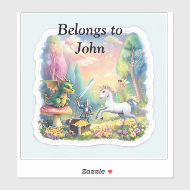 Pegatina Pertenece a (Hoja)