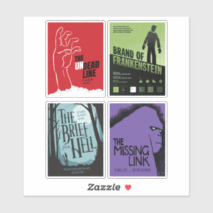 Pegatina Pesadillas de diseño - posters vintage de película