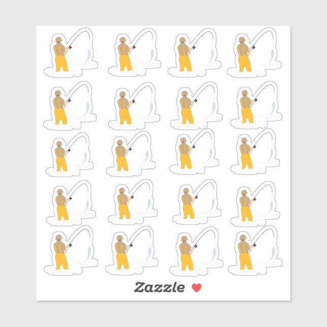 Pegatina Pesca (Hoja)