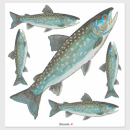 Pegatina Pesca de Char en Groenlandia