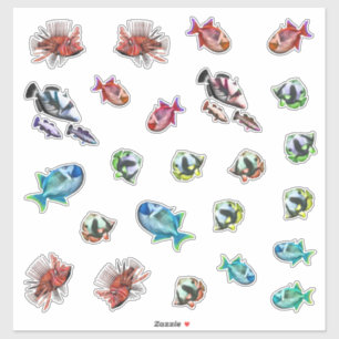 Pegatina Pescado acuario