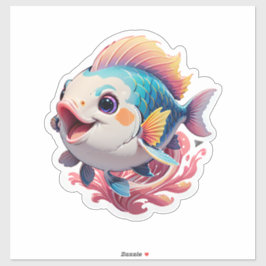 Pegatina Pescado Cutte